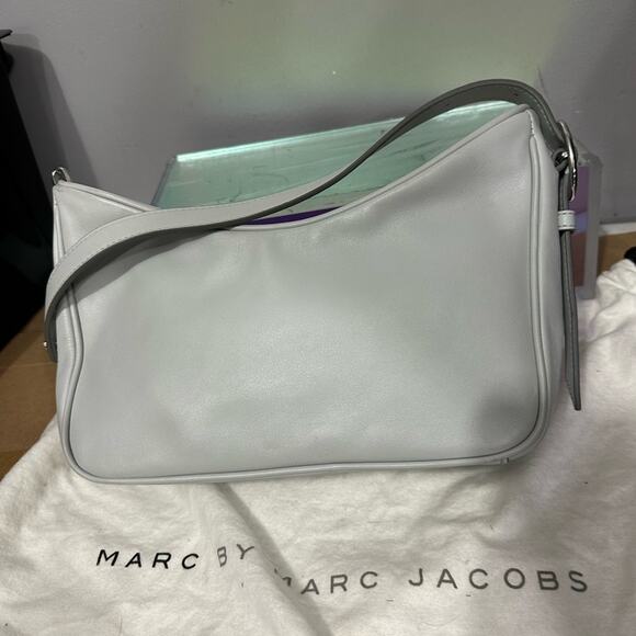 RARE MARC JACOBS New York SoHo Gray Leather Baguette Shoulder Bag MSRP‎ $395 - Picture 10 of 14